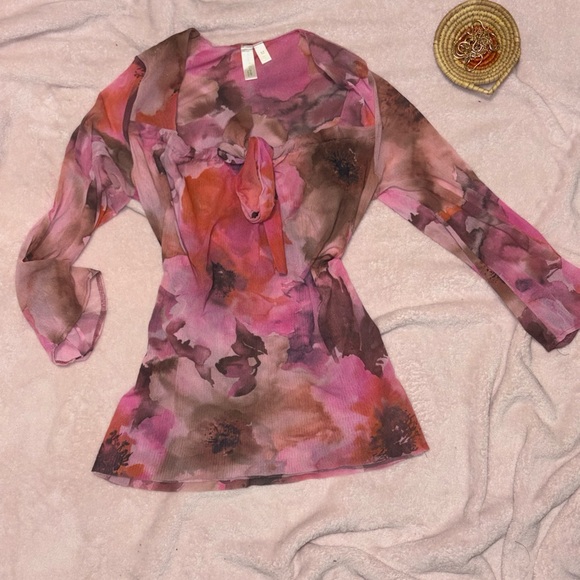 pink blouse vintage y2k - Picture 1 of 2